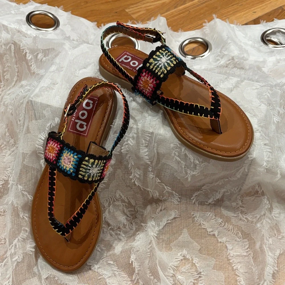Boho Chic Multicolor Sandals